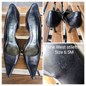 NINE WEST black stiletto Size 6.5 M